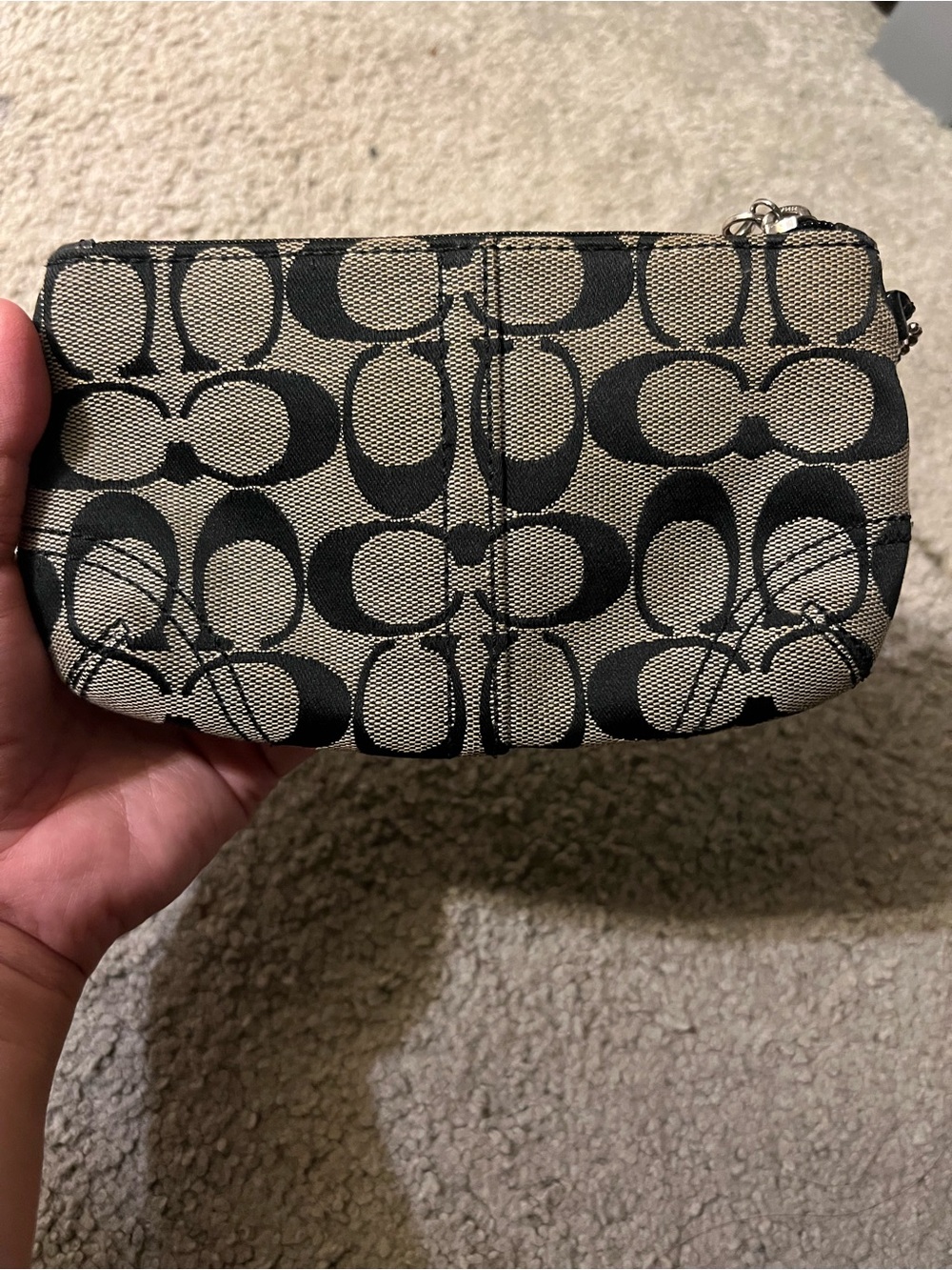 Coach SoHo Signature Canvas Wristlet Wallet - Picture 2 of 10